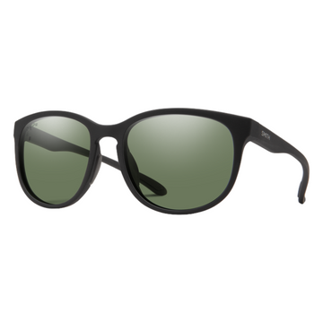 Smith Lake Shasta - Matte Black w/ ChromaPop Polarized Gray Green Lens