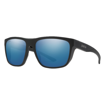 Smith Barra - Matte Black w/ ChromaPop Glass Polarized Blue Mirror Lens