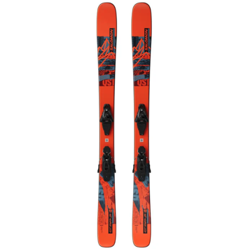 Salomon QST Spark Jr S + C5 GW J Orange / 123cm