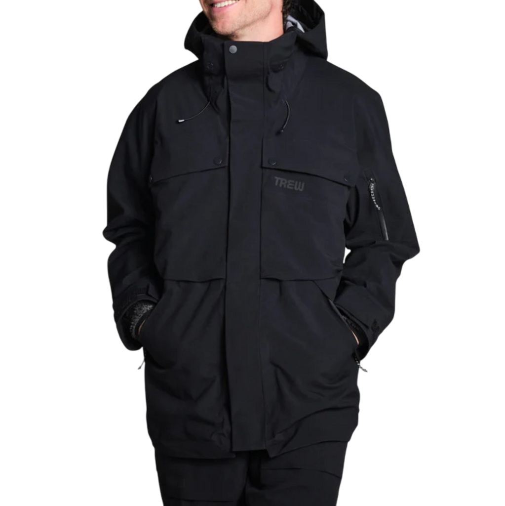 trew gear Men's Snowboard Jacket Color:Grauviolett Fahrrad- & E-Bike-Leasing bei bicycle accessory for sale MATÉRIEL Tissu PNW 2L