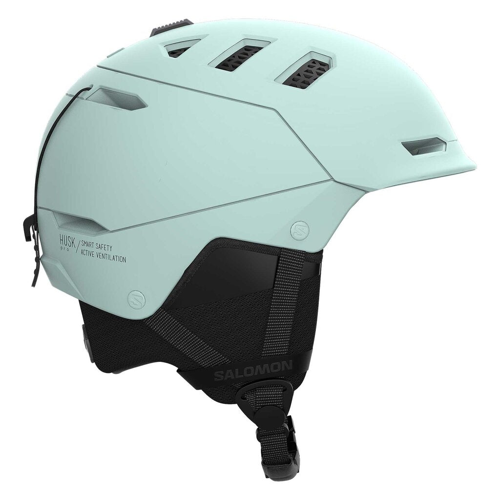 salomon husk ski helmet Pro Motorcycle Cat Helmet – Size_L ensuring an optimal skiing Color:Navy/Lime Green