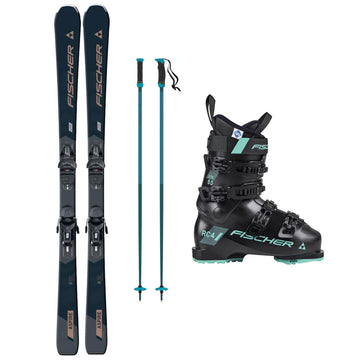 2025 Fischer Aspire Lite w/ XTR RC4 85 HV Boots and Atomic Poles Package