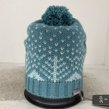 Bonnet en cachemire à pompon Skida Flurries