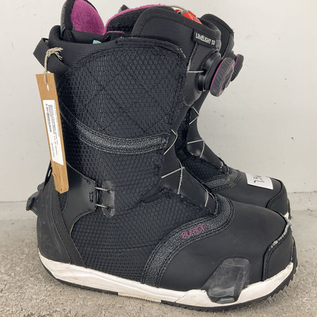 Burton Women's Limelight Step On Snowboard Boot, Black, 10