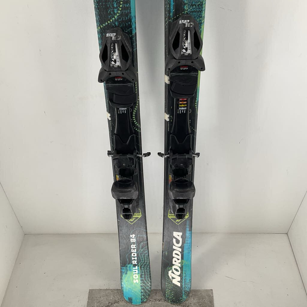 Nordica スキー 青/緑 バインディング付き Nordica スキー 青/緑 バインディング付き Nordica Road Machine