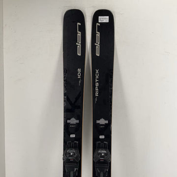 2026 Elan Ripstick 102 Black Edition w/ Elan Attack 11 GW Demo Bindings *topsheet damage*