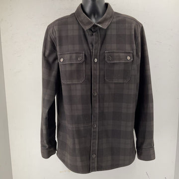 Volcom Men's Flannel Windbreaker Button Up
